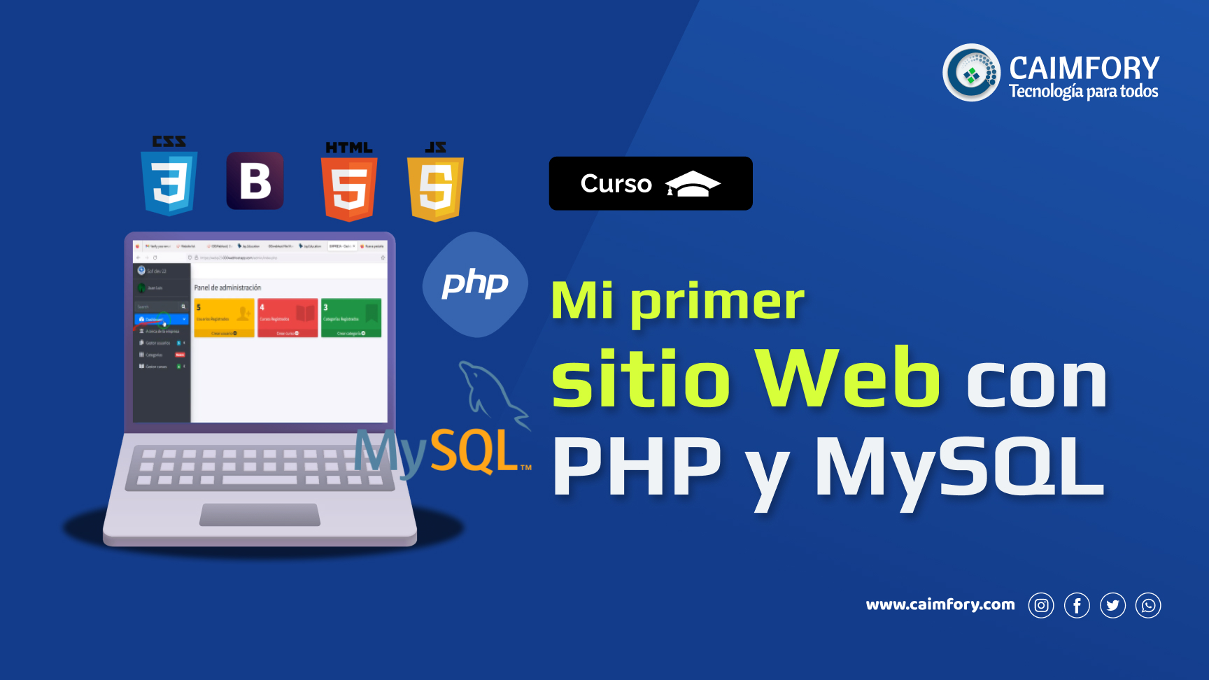 Mi primer sitio web con PHP y MySQL